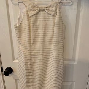 LILLY PULITZER WHITE AND GOLD DRESS